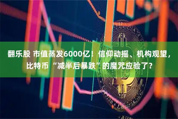 翻乐股 市值蒸发6000亿！信仰动摇、机构观望，比特币 “减半后暴跌”的魔咒应验了？